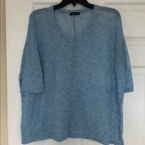 Light Blue Knit Top